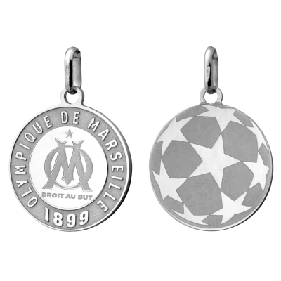 Collier OM médaille logo rond