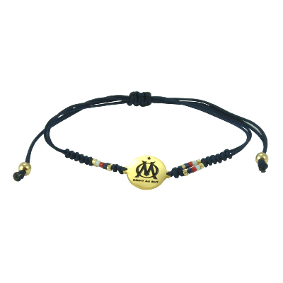 Bracelet OM perle MIYUKI plaque ovale gold