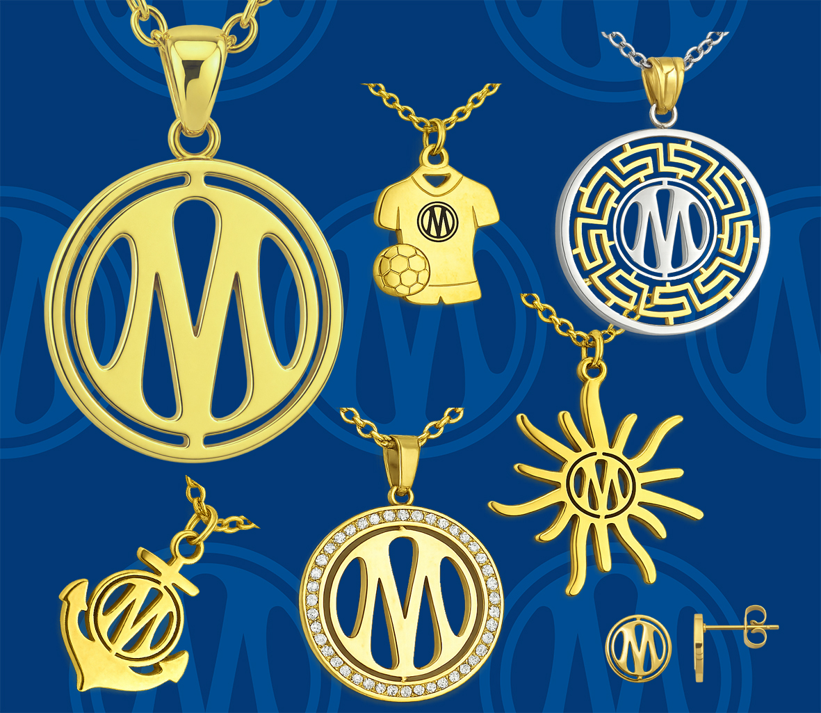 Collection collier acier dor�
