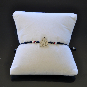 Bracelet OM perle MIYUKI, logo ajouré Silver