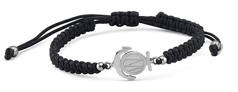 Bracelet fantaisie OM ancre argenté