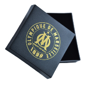 Collier OM, médaille plaque rectangulaire ajourée