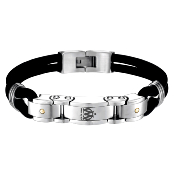 Bracelet OM Acier/Silicone/or
