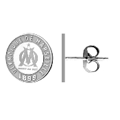 Boucles d'oreille OM logo rond