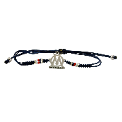 Bracelet OM perle MIYUKI, logo ajouré Silver