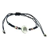 Bracelet OM perle MIYUKI plaque ovale silver